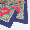 Hermès Carré 90 "LA PRESENTATION" 100% Silk Scarf in Navy Blue Secondhand