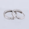 Non Signe / Unsigned Diamond Earrings K18WG 6.5g 0.50/0.50 ct Secondhand