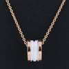 Secondhand Bvlgari B.Zero 1 Necklace 750 (PG) × Ceramic 12.1g 346082