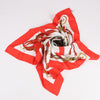 Hermès Carré 90 "ATTELAGE EN ARBALETE" Silk handkerchief in Red Secondhand