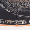 Hermès Carré 90 "COMPLICATION EQUESTRE" 100% Silk Scarf in Black Secondhand