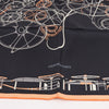 Hermès Carré 90 "COMPLICATION EQUESTRE" 100% Silk Scarf in Black Secondhand
