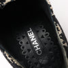 CHANEL Coco Tweed Felt Mark Leather x Fabric Boots G31378 in Black x Beige, Size 37 EU Secondhand