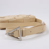 Bottega Veneta Maxi Intrecciato Cassette Leather Shoulder Bag in Beige Secondhand