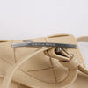 Bottega Veneta Maxi Intrecciato Cassette Leather Shoulder Bag in Beige Secondhand