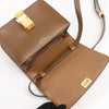 Secondhand Celine Classic Box Small Leather Shoulder Bag in Brown
