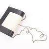 Celine Frame Evening Leather Chain Shoulder Bag in Black × White Secondhand