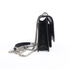 Saint Laurent Paris Sunset Mock Croc Shoulder Bag in Black Secondhand