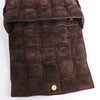 Bottega Veneta Padded Chain Cassette Maxi Intrecciato Suede Shoulder Bag in Brown Secondhand