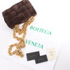 Bottega Veneta Padded Chain Cassette Maxi Intrecciato Suede Shoulder Bag in Brown Secondhand