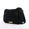 Saint Laurent Paris Amalia Leather Suede Shoulder bag in Black Secondhand
