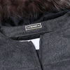 Fendi Wool-Blend Puffer Jacket with Fur Trim, Size 40 Secondhand