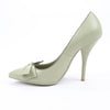Bottega Veneta Leather Pumps Light Green Ribbon in Size 41 EU Secondhand
