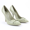 Bottega Veneta Leather Pumps Light Green Ribbon in Size 41 EU Secondhand