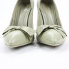 Bottega Veneta Leather Pumps Light Green Ribbon in Size 41 EU Secondhand