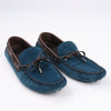 Louis Vuitton 14 years Suede Driving Loafers in Navy x Brown, Size 43 EU, ND0114 Secondhand