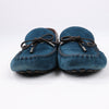 Louis Vuitton 14 years Suede Driving Loafers in Navy x Brown, Size 43 EU, ND0114 Secondhand