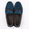 Louis Vuitton 14 years Suede Driving Loafers in Navy x Brown, Size 43 EU, ND0114 Secondhand
