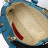 Valentino Garavani Rockstud Mini Leather 2Way Handbag in Blue Secondhand