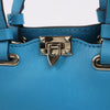Valentino Garavani Rockstud Mini Leather 2Way Handbag in Blue Secondhand