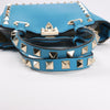 Valentino Garavani Rockstud Mini Leather 2Way Handbag in Blue Secondhand