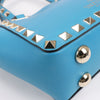 Valentino Garavani Rockstud Mini Leather 2Way Handbag in Blue Secondhand