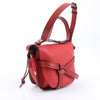 LOEWE Gate Soft Grain Leather Mini Crossbody Bag Scarlet Red Burnt Red Secondhand