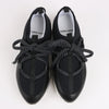 Pierre Hardy Leather x Fabric Sneakers in Black x Navy, Size 37 EU Secondhand