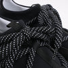Pierre Hardy Leather x Fabric Sneakers in Black x Navy, Size 37 EU Secondhand