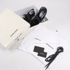 Pierre Hardy Leather x Fabric Sneakers in Black x Navy, Size 37 EU Secondhand