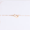 Non Signe / Unsigned Rose Gold (18k) chain and pendant set with 11 natural diamonds Secondhand