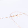 Non Signe / Unsigned Rose Gold (18k) chain and pendant set with 11 natural diamonds Secondhand