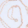 Non Signe / Unsigned Rose Gold (18k) chain and pendant set with 11 natural diamonds Secondhand