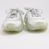 Jimmy Choo Diamond Leather Sneakers in White x Silver, Size 38 EU Secondhand