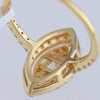 Non Signe / Unsigned 18k Yellow GOLD RING with diamonds Secondhand