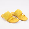 HERMES Kaia Suede Sandals in Yellow Gold, Size 36.5 EU Secondhand