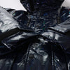 DSQUARED2 Glossy Navy Puffer Jacket, Size 48 Secondhand