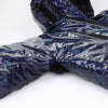 DSQUARED2 Glossy Navy Puffer Jacket, Size 48 Secondhand