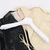 Marni Two-Tone Cropped Leather Jacket, Size 40 Secondhand
