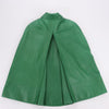 Secondhand DSQUARED2 Green Leather Cape Jacket, Style S75AM0561, Size 38
