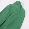 Secondhand DSQUARED2 Green Leather Cape Jacket, Style S75AM0561, Size 38