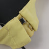 Alessandro Vigilante Yellow Blazer with Coordinating Bra Top, Size 44/40 IT Secondhand