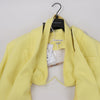 Alessandro Vigilante Yellow Blazer with Coordinating Bra Top, Size 44/40 Secondhand