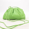 Bottega Veneta Mini The Pouch Leather Crossbody bag in Acid Green Secondhand