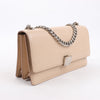Celine Case Flap Leather Chain Shoulder Bag in Beige Secondhand