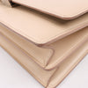 Celine Case Flap Leather Chain Shoulder Bag in Beige Secondhand