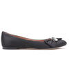 Giuseppe Zanotti Black Ballet Flats with Bow in Size 37 EU Secondhand