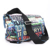 Burberry Graffiti Logo Printed Messenger Bag Multicolor Secondhand