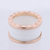 Secondhand Bvlgari B.Zero1 Ring in 750 Pink Gold and White Ceramic (9.4g, Size 49)
