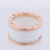 Secondhand Bvlgari B.Zero1 Ring in 750 Pink Gold and White Ceramic (9.4g, Size 49)